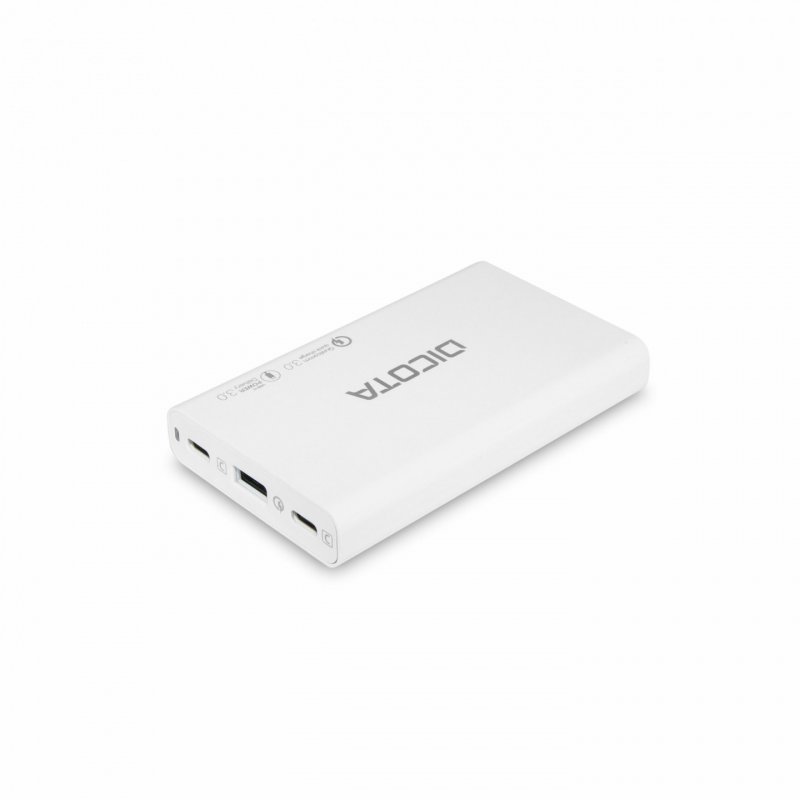 3-Port GaN Desktop-Ladegerät 65 Watt (weiß, 1x USB-A, 2x USB-C PD 3.0, GaN-Technologie)
