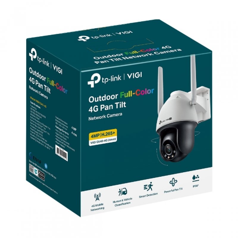 TP-Link VIGI C540-4G Turret IP security camera Indoor & outdoor 2560 x 1440 pixels Ceiling/wall