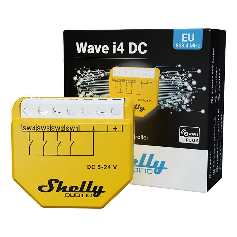 Qubino Wave i4 DC (gelb)