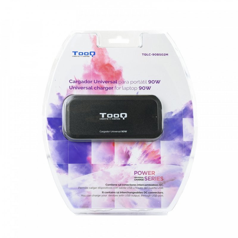 Chargeur universel manuel TooQ 90W - 12 embouts