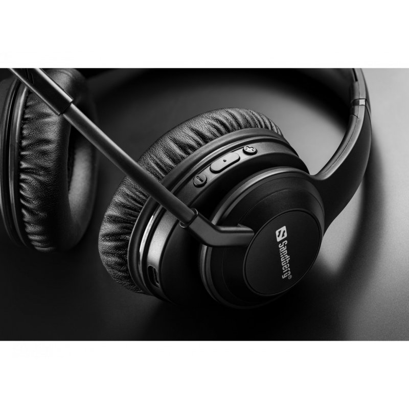 Sandberg 126-45 écouteur/casque Sans fil Arceau Musique/Quotidien Bluetooth Noir
