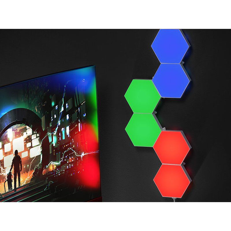 Tracer hexagonal RGB Ambience lamps - Smart Hexagon TRAOSW47256