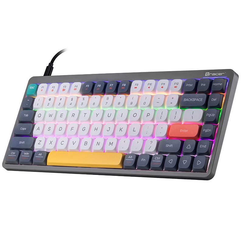 Mechanical keyboard Tracer FINA 84 Grey (Outemu Red Switch) TRAKLA47279