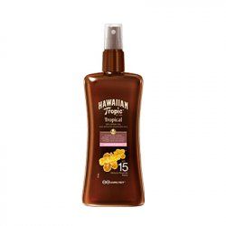 Hawaiian Tropic Spray Huile Sèche Protectrice SPF 15, 200 ml