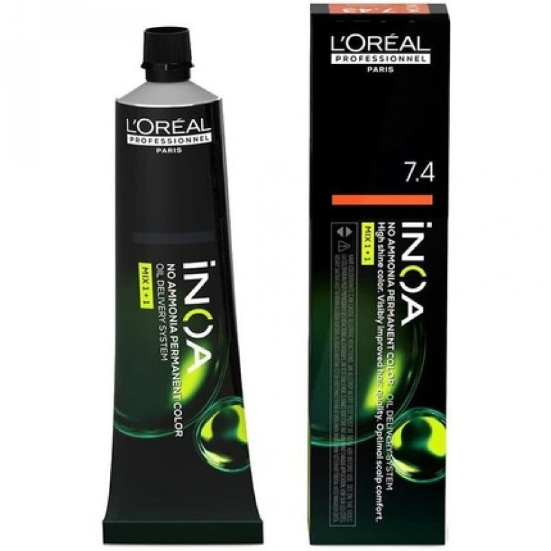 INOA sin amoniaco 7.4 Rubio Cobrizo 60ml