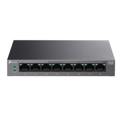 TP-LINK (LS108GP) 8-Port Gigabit Desktop LiteWave Switch with 8-Port PoE , Metal Casing