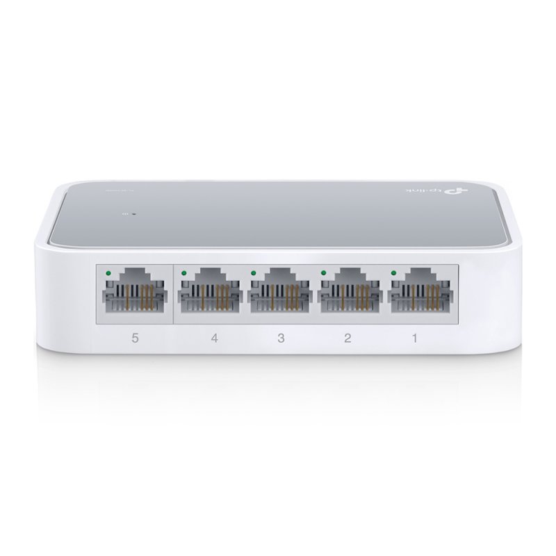 TP-LINK (TL-SF1005D V16) 5-Port 10/100Mbps Unmanaged Desktop Switch, Plastic Case