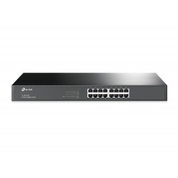 TP-LINK (TL-SG1016) 16-Port Gigabit Unmanaged Rackmount Switch, Steel Case