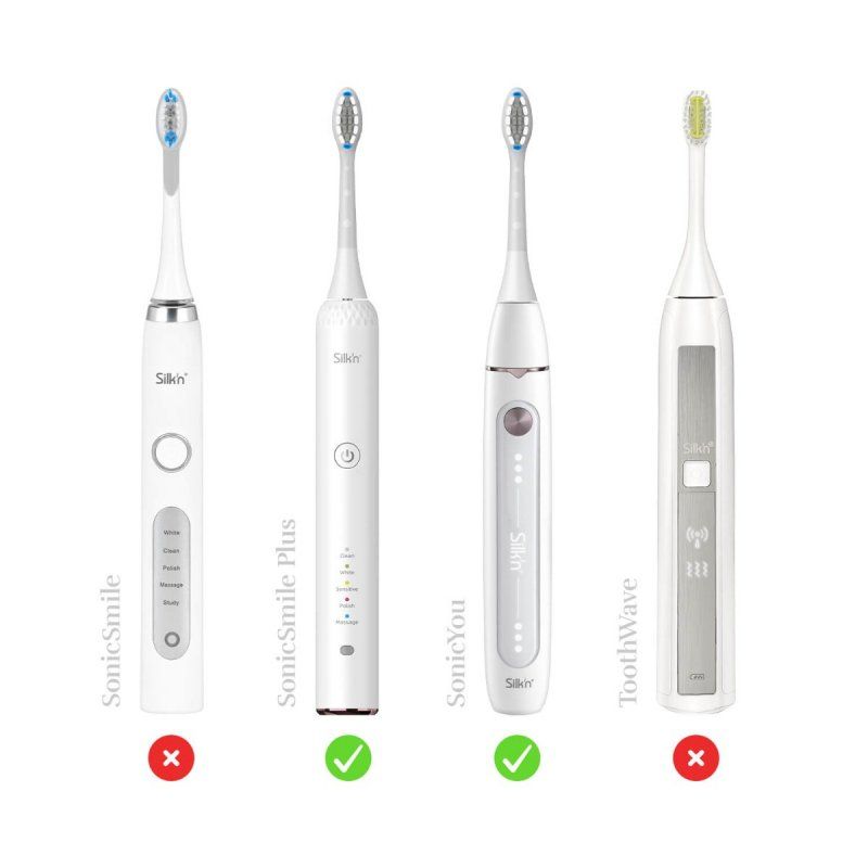 Silk'n SYR4PEUWR001 toothbrush head 4 pc(s) White