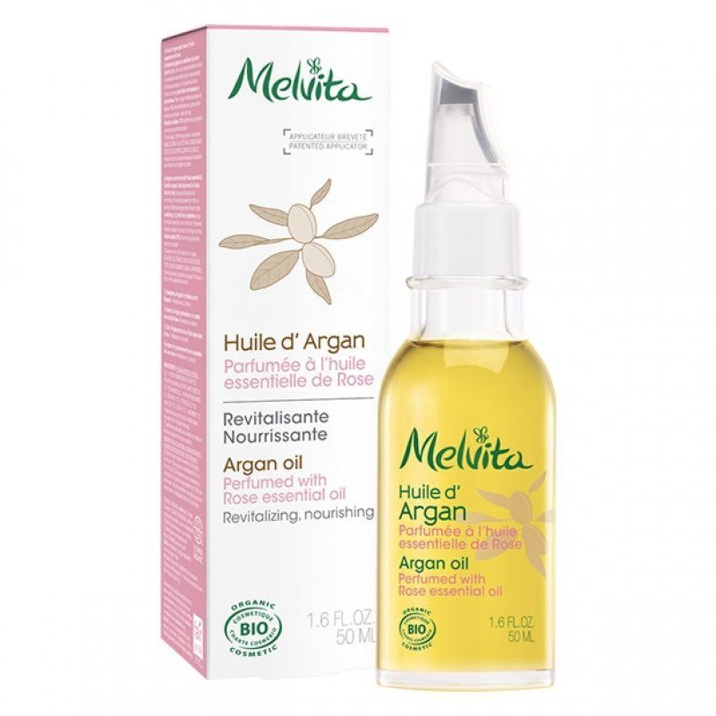 Melvita Huile d'argan parfumée à la rose bio 50ml