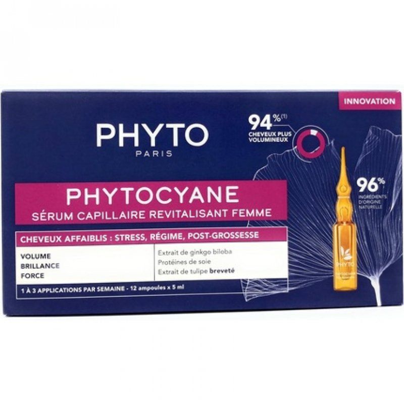 PHYTOCYANE WOMEN TREATMENT REACTIONAL HAIR LOSS 12X5ML (novelty)