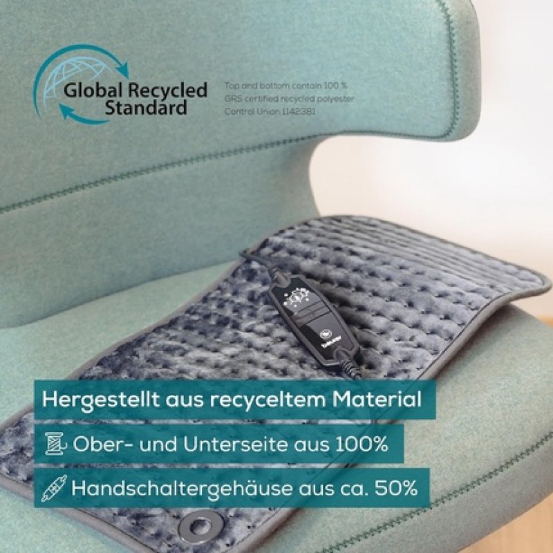 XXL HK 123 Cosy Grey Green Planet (grau, 60 x 30 cm)