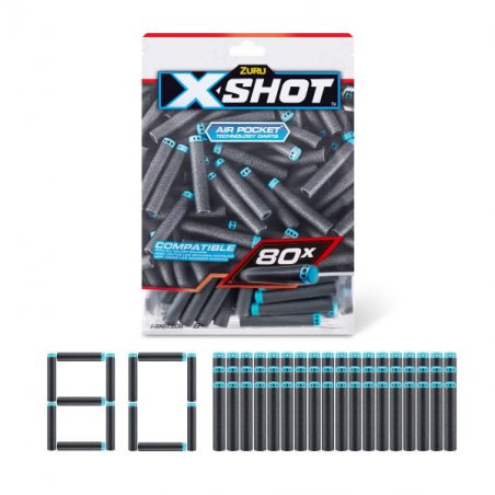 X-Shot Excel - Nachfüllpackung 80 Darts