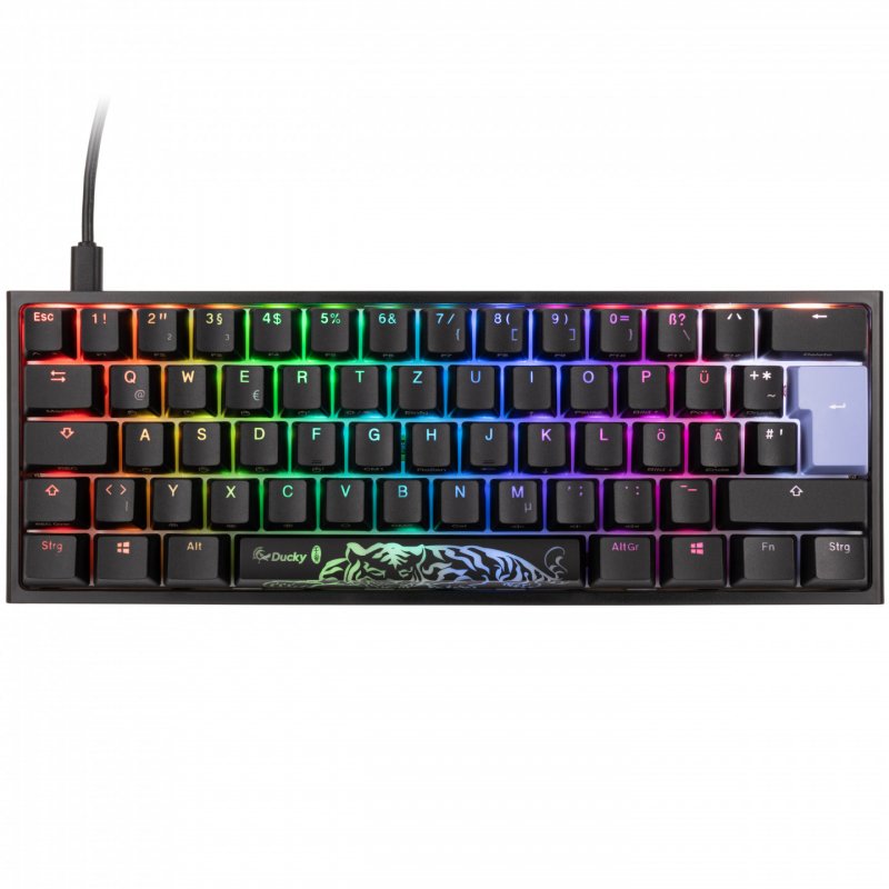 Ducky One 2 Pro Mini Gaming Tastatur, RGB LED - Cherry Black