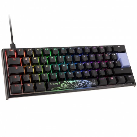 Ducky One 2 Pro Mini Gaming Tastatur, RGB LED - Cherry Silver