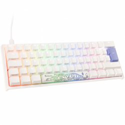 Ducky One 2 Pro Mini White Edition Gaming Tastatur, RGB LED - Cherry Red