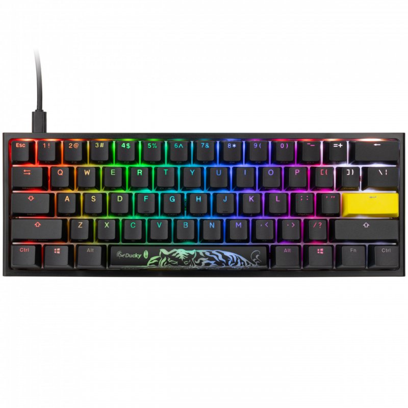 Ducky One 2 Pro Mini Gaming Tastatur, RGB LED - Cherry Brown (US)
