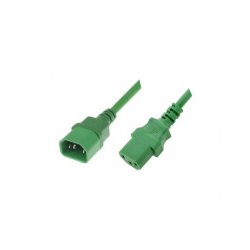 AC Power extension cord monitor/UPS Green - 1.80 m
