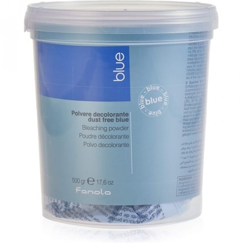 Polvo Decolorante Compacto Azul Vaso 500 Gr Fanola