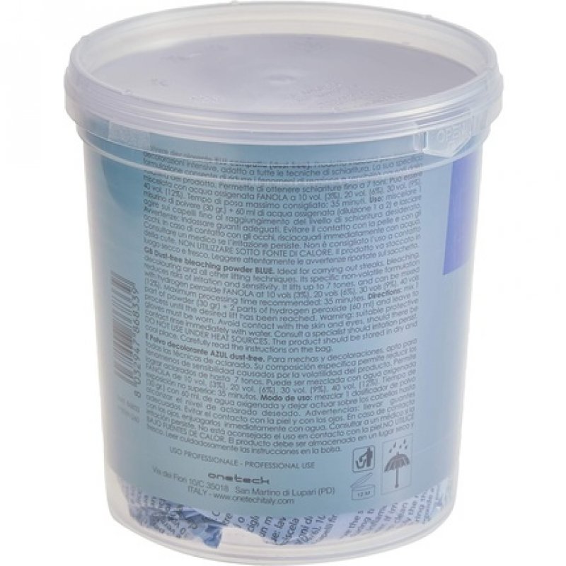 Polvo Decolorante Compacto Azul Vaso 500 Gr Fanola