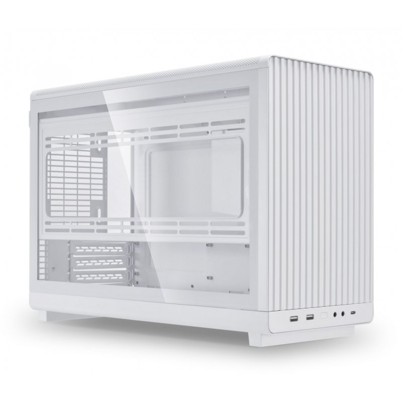 Lian Li DAN Cases A3-mATX Linkes Seitenteil aus Tempered Glass - weiß