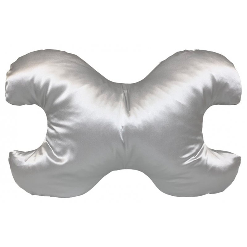Save My Face - Le Grand Large Pillow w. 100% Silk Cover Silver