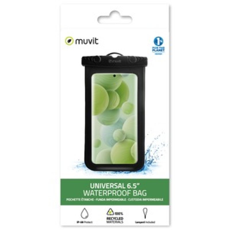 POCHETTE ETANCHE NOIR UNIVERSELLE 6.5"