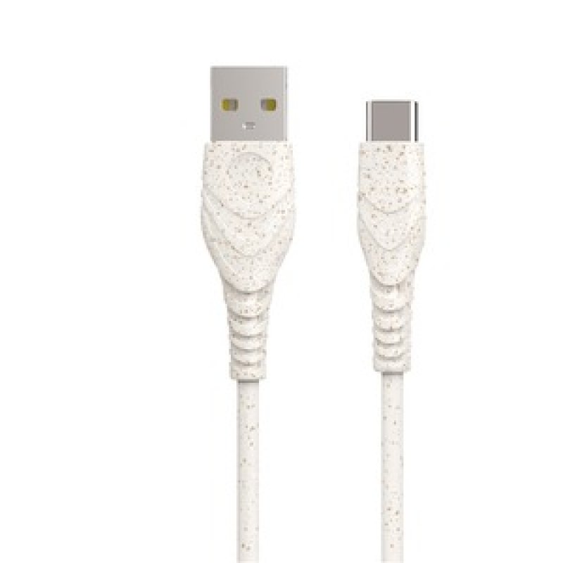 VRAC CABLE USB-A USB-C 1M BLANC
