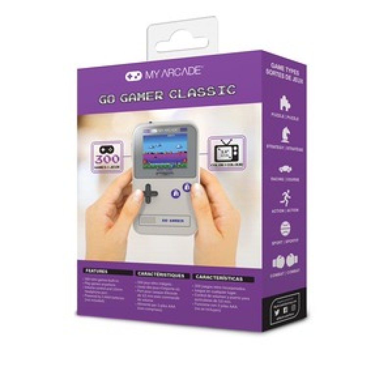 GO GAMER CLASSIC 300 JEU EN 1 GRIS ET VIOLET