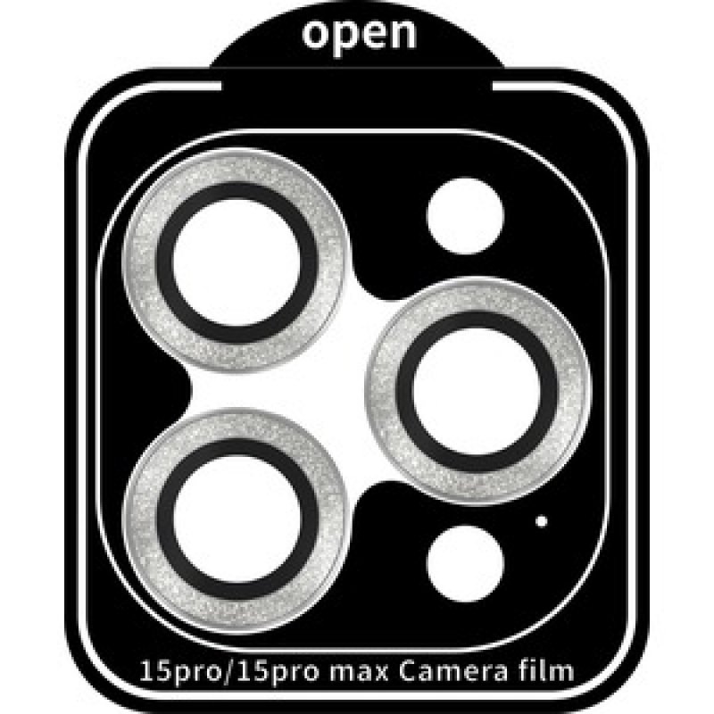 CAMERA RINGS SILVER DIAMOND IPHONE 15 PRO/15 PRO MAX