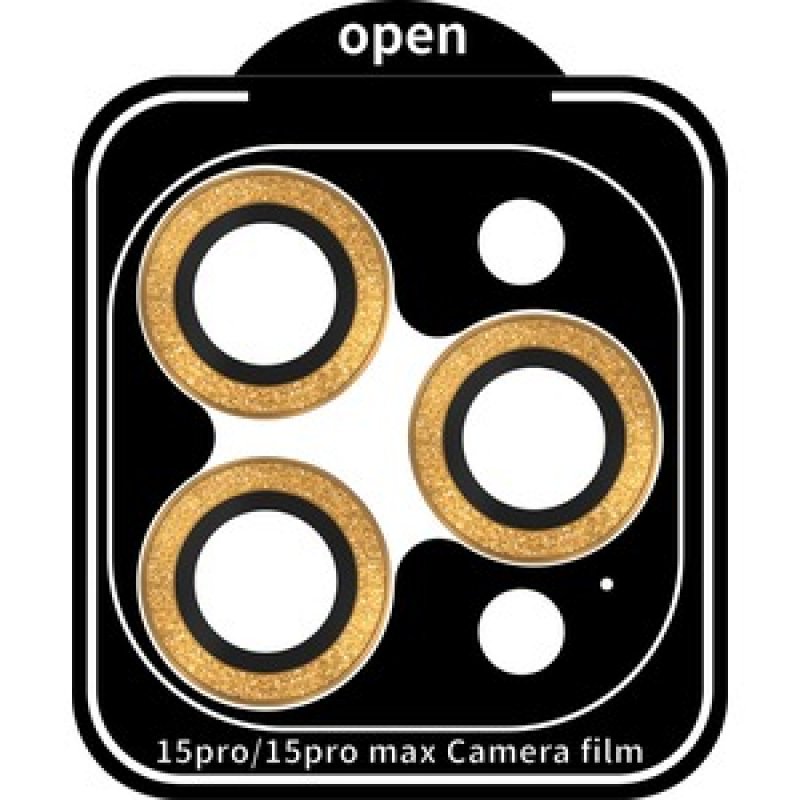CAMERA RINGS GOLD DIAMOND IPHONE 15 PRO/15 PRO MAX