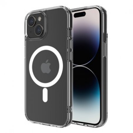 COQUE HYBRID FORCE SNAP (MAGSAFE) TRANSPARENTE IPHONE 15