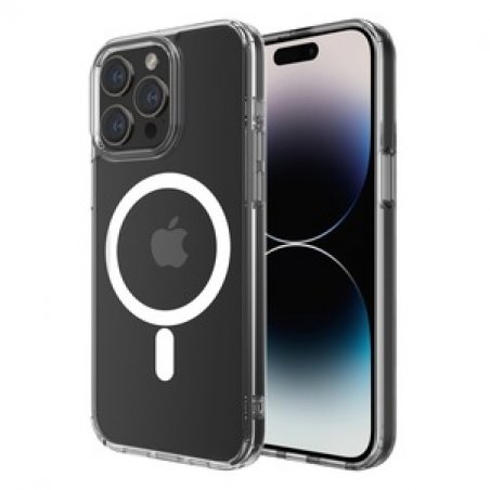COQUE HYBRID FORCE SNAP (MAGSAFE) TRANSPARENTE IPHONE 15 PRO MAX