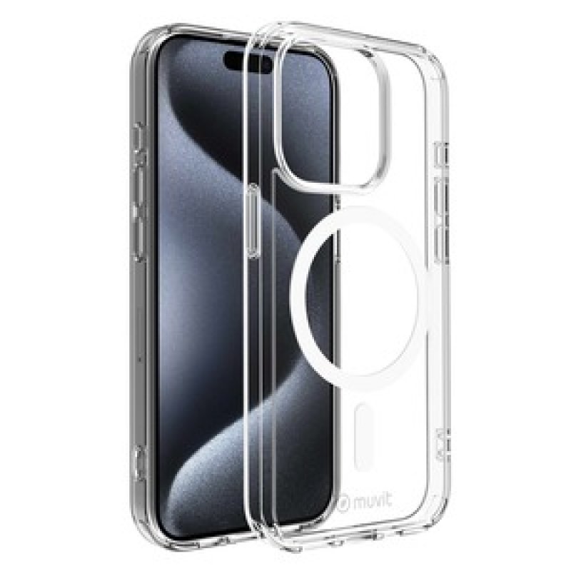 MUVIT FRANCE COQUE TRANSPARENTE MAGSAFE 2M IPHONE 15 PRO