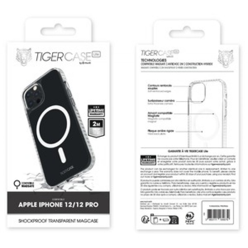 TIGER CASE LITE COQUE TRANSPARENTE MAGSAFE 2M IPHONE 12/12 PRO