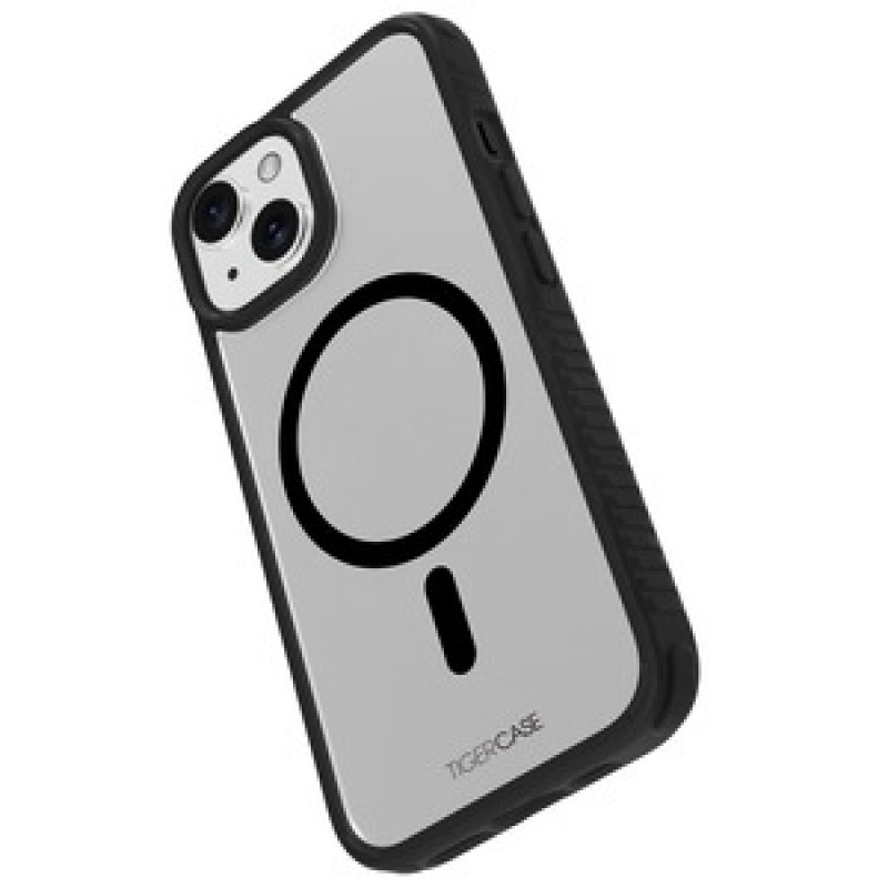 TIGER CASE LITE COQUE MAGSAFE 2M NOIR TRANSLUCIDE IPHONE 15