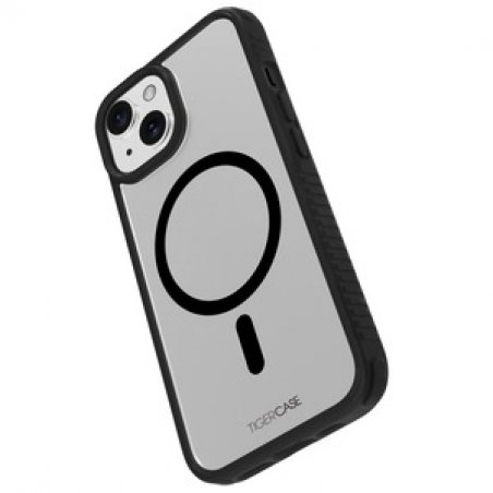 TIGER CASE LITE COQUE MAGSAFE 2M NOIR TRANSLUCIDE IPHONE 15