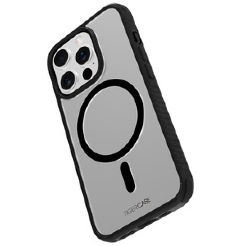 TIGER CASE LITE COQUE MAGSAFE 2M NOIR TRANSLUCIDE IPHONE 15 PRO