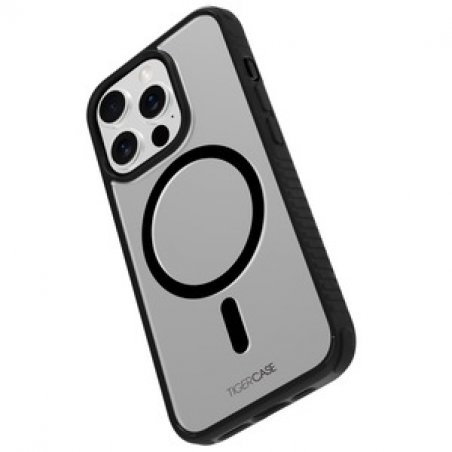 TIGER CASE LITE COQUE MAGSAFE 2M NOIR TRANSLUCIDE IPHONE 15 PRO