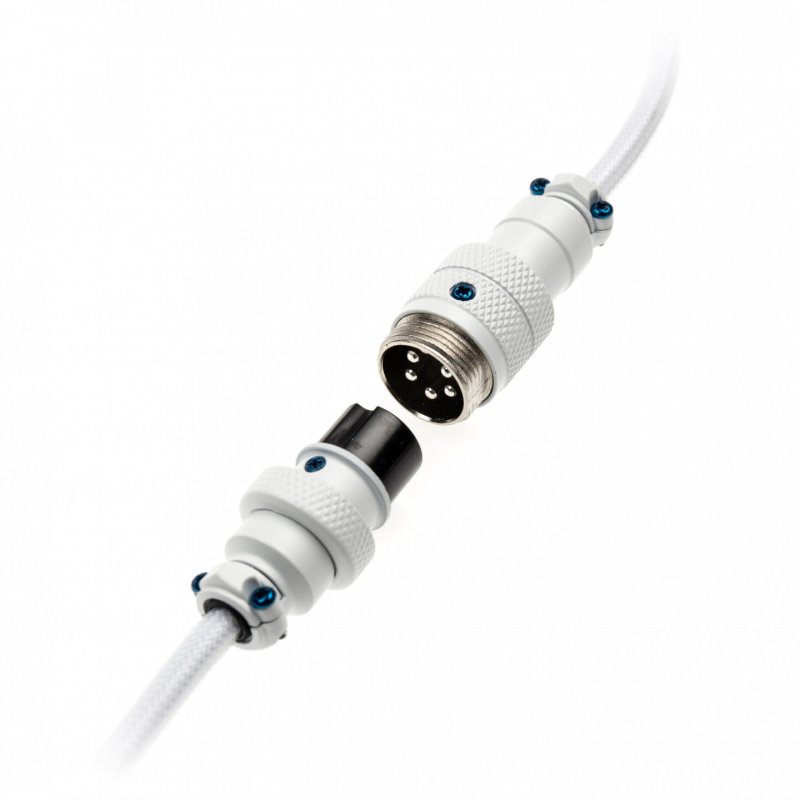 Ducky Coiled Cable - White Edition