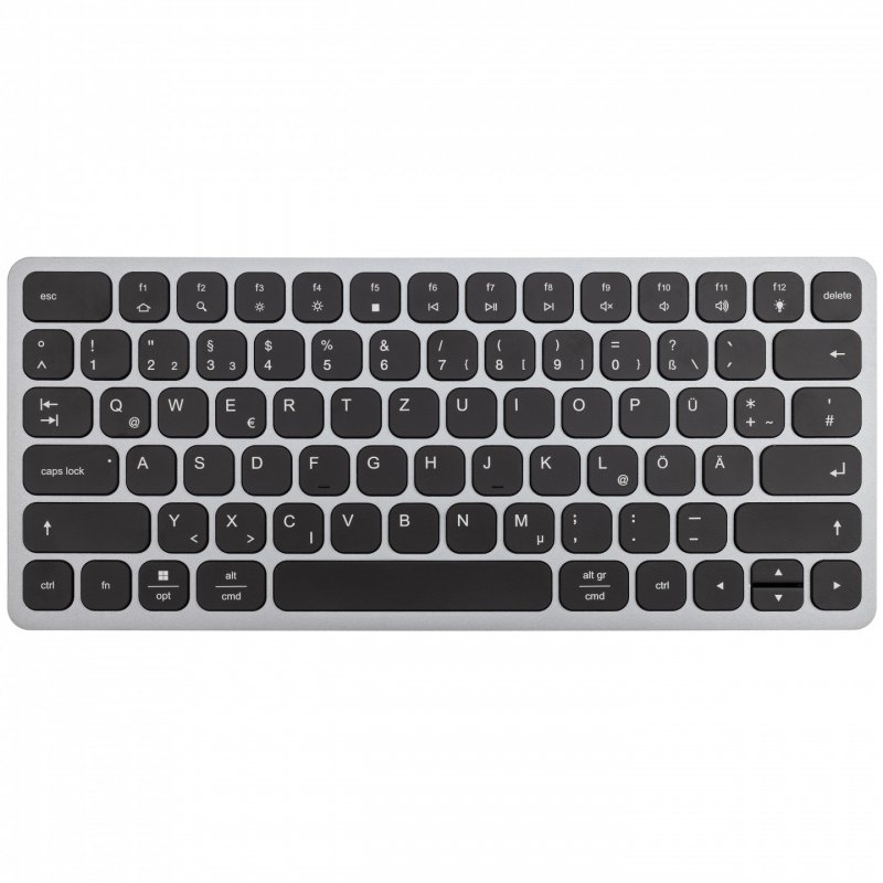 AXAGON HMC-KB keyboard USB-C 5Gbps with HUB, microSD/SD, 3x USB-A, HDMI 4K/60Hz, PD 100W, Audio, DE
