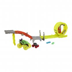 Hot Wheels Monster Trucks – Coffret Défi Course Électrifiante