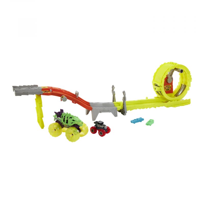 Hot Wheels Monster Trucks – Coffret Défi Course Électrifiante