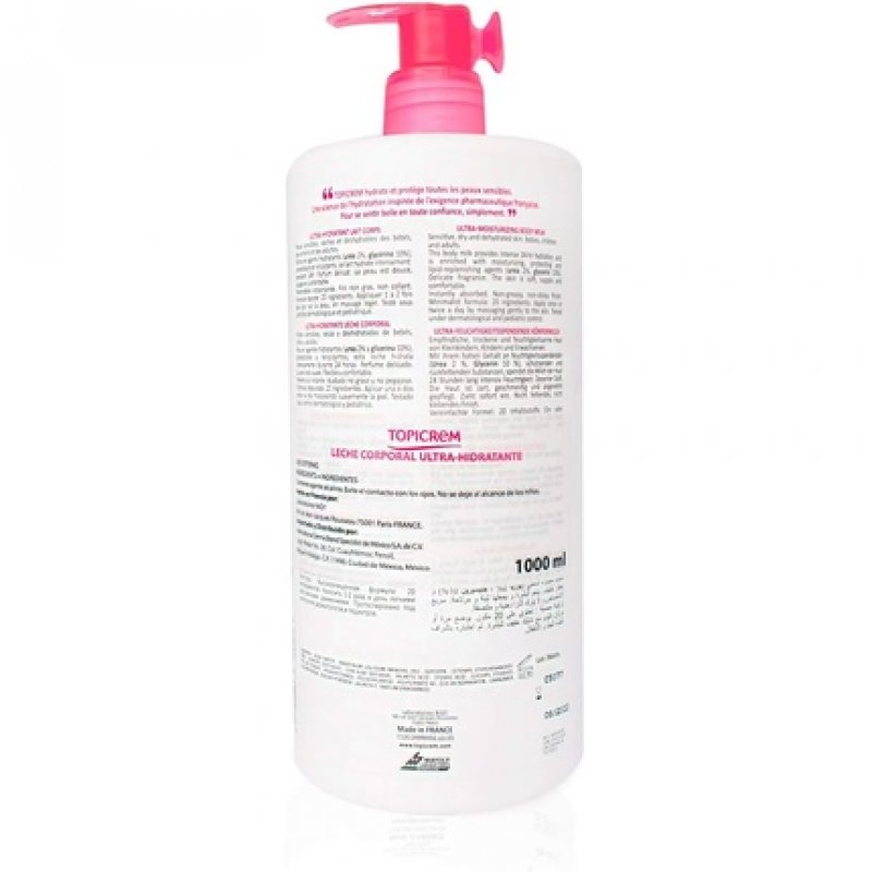 Topicrem UH Leche Ultra Hidratante Corporal 1000 ml Milk Unisex