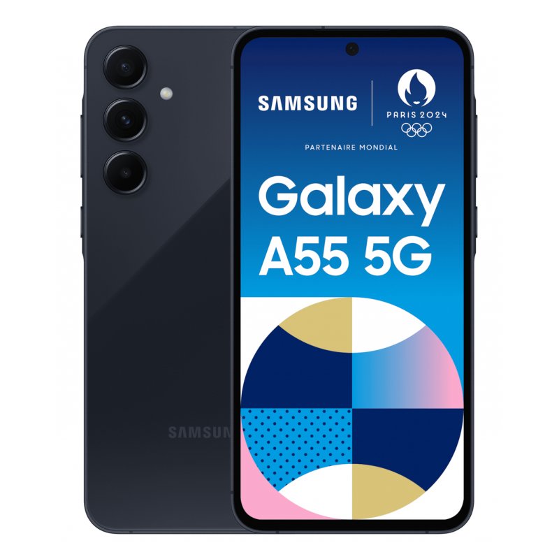Samsung Galaxy A55 5G 16.8 cm (6.6") Hybrid Dual SIM USB Type-C 8 GB 128 GB 5000 mAh Navy