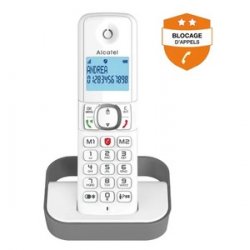 Alcatel F860 Téléphone DECT Identification de l'appelant Gris