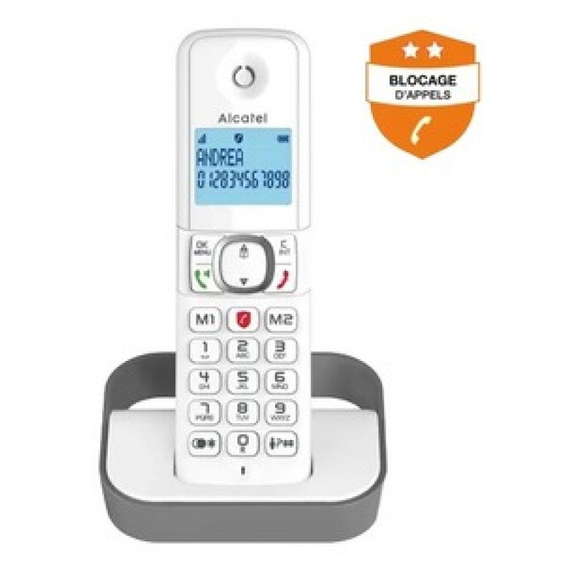 Alcatel F860 DECT telephone Caller ID Grey