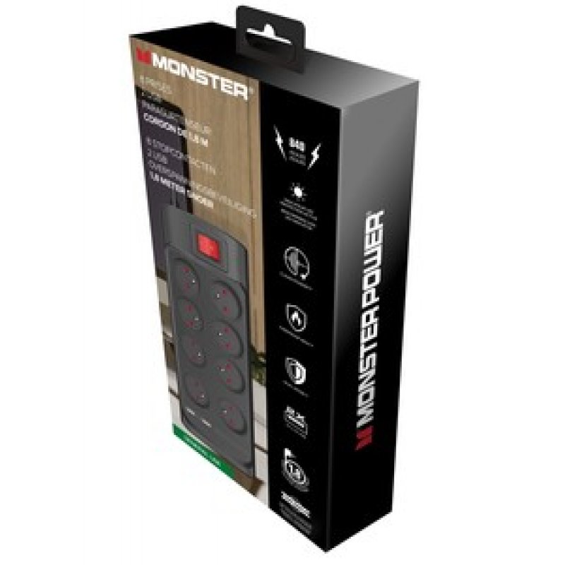 POWER PARAFOUDRE PARASURTENSEUR 8 AC/2 USB-A FR