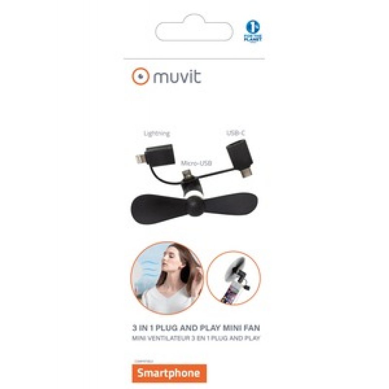 VENTILATEUR PLUG AND PLAY 3 EN 1 NOIR
