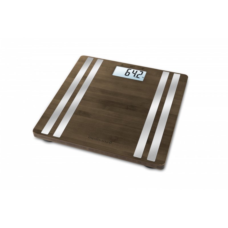 Medisana BS 552 Rectangle Bamboo, Silver Electronic personal scale